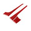 Red Carbon Fiber Center Control Side Decorative Cover For Subaru Forester 05-08
