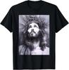 NEUES LIMITIERTES Face Of Jesus On A Cross With Crown Of Thorns T-Shirt