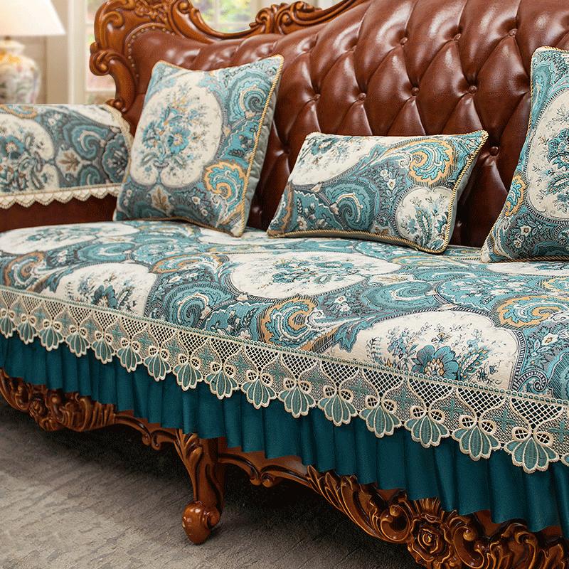 

Нескользящие чехлы на диван для гостиной, европейская роскошь, универсальная подушка для дивана Four Seasons, полотенце для дивана, жаккардовый декор, чехол для дивана 50x60