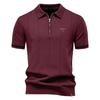Gant 2025 Spring/Summer Embroidered New Men's Business Casual Woolen Polo Shirt, Flip Collar Knitted Polo Shirt, Short Sleeve