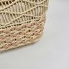 Handwoven Natural Fiber Tote Bag with Braided Handles and Open Weave Design