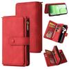 Wallet Case for 600 Lite 5G - Leather/PU, Red, With Card Holder