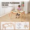 Kids Sensory Table & Chair Set Sand Water Play Table with 2 Storage Bins