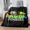 1pc Blanket Plants vs. Zombies Print Design, Lightweight Blanket for Sofa, Bed- Soft &Warm, Gift for All Seasons like Christmas, Halloween