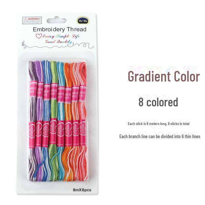 

Нить для вышивки градиентом ручной работы, нет. 25 Шелк и хлопок для вышивки крестом и стельки