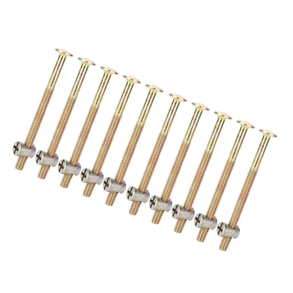 Furniture Hex Socket Thin Flat Head Structural Screw Bolt With Nuts (80mm)