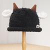 Sweet and Cute Plush Lamb Ears Knitted Bucket Hat Winter Outdoor Cold and Warm Ear Protection Pullover Hat Children
