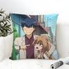 Anime TToradora Pillow Case Cotton Linen Fabric Square Zipper Pillowcase Home Decorative Living Room