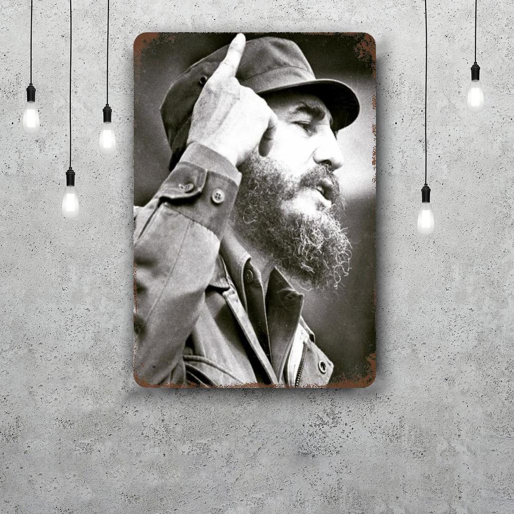 fidel castro Chairman Vintage Metal Tin Signs Posters Decor Retro Metal Plaque Wall Art Decor for Garage Bar