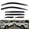 6pcs/set Black Left Right Side Window Wind Rain Sun Deflectors Protector Guard Sheet For MG HS 2018-2024 SUV