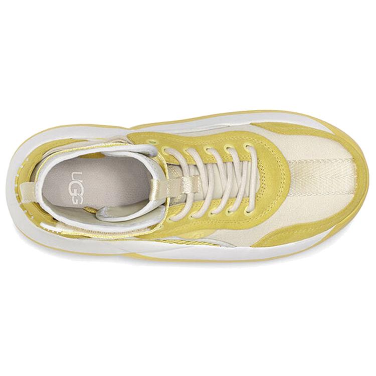 UGG La Cloud Hi White Yellow Women's 1108914-MWSS