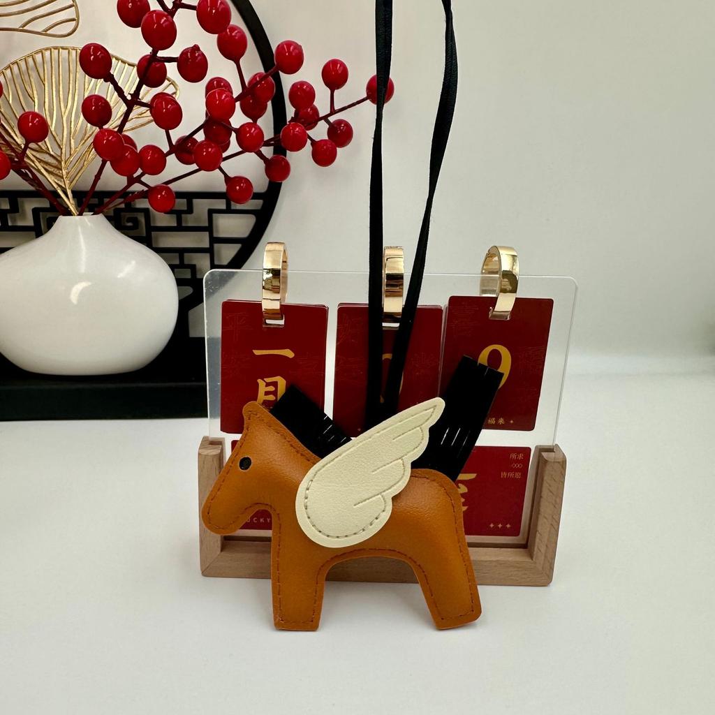 Little Pegasus pendant pu leather platinum bag Kelly bag pendant keychain bag pendant gift schoolbag Pony pendant