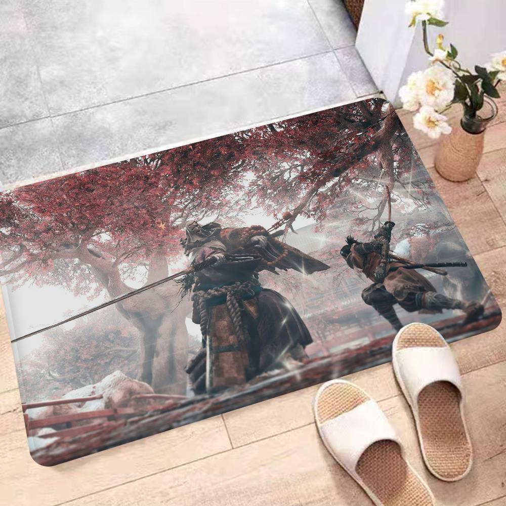 Sekiro Game Shadows Die Twice Bath Mat Kids Room Bedroom Decoration Balcony Anti-Slip Doormat Living Room Alfombra