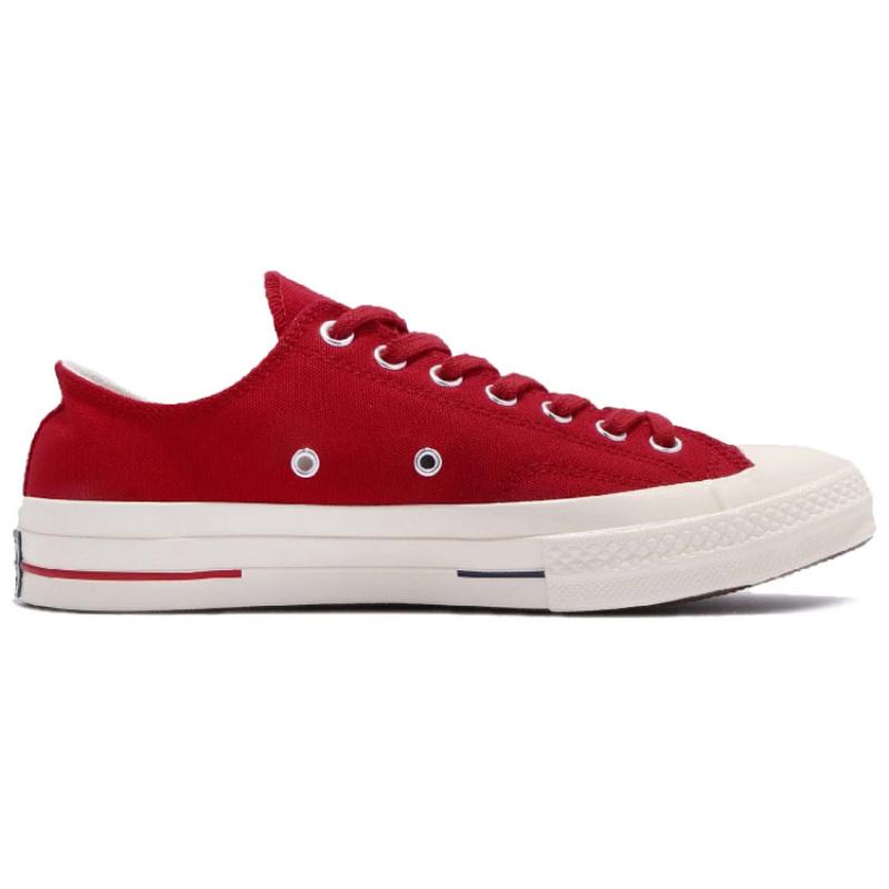 Converse Chuck Taylor All Star 1970s Trendy Versatile Low-Top Canvas Shoes Unisex Red
