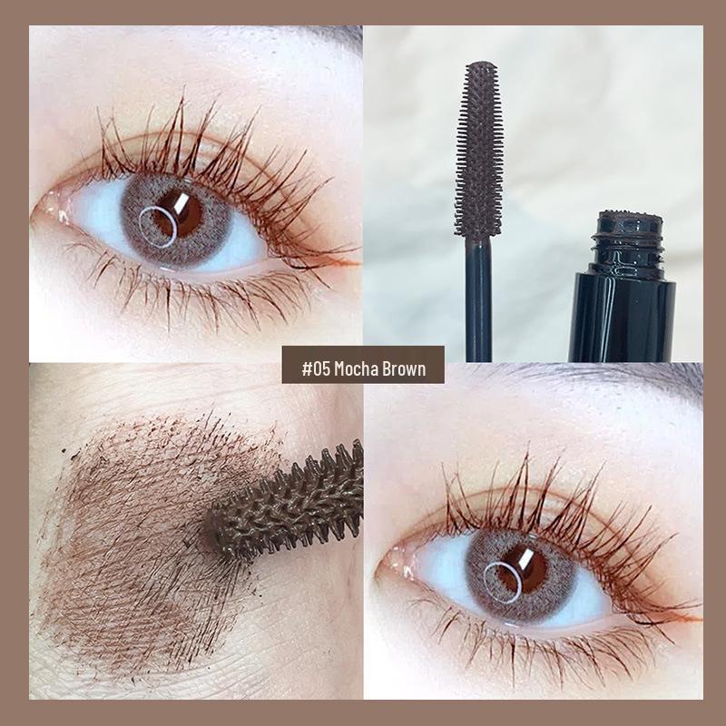 VERONNI 4D Waterproof Mascara with Curling, Thickening & Lengthening Silicone Brush