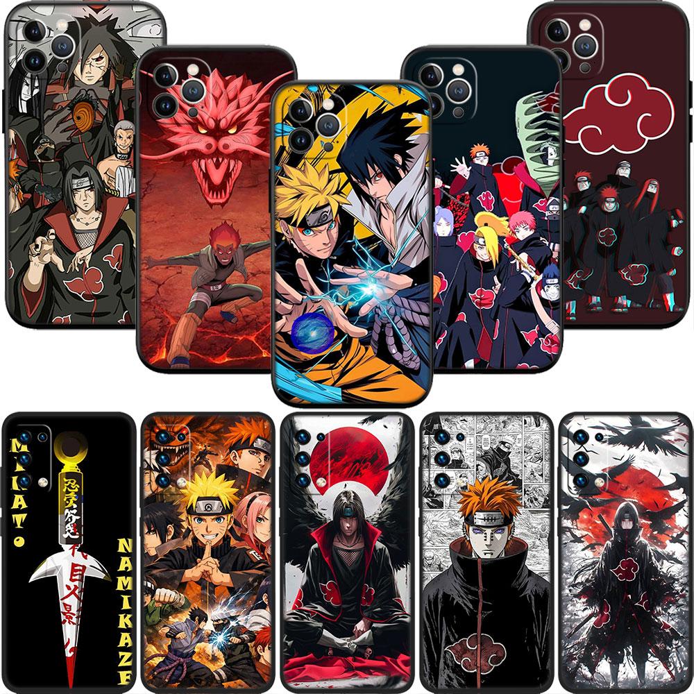 PP5 Anime Naruto Akatsuki Soft Shell Phone Case for Redmi Note 10 11 12 Pro Max 10S 10C 10T 11A 11S 12S 12C