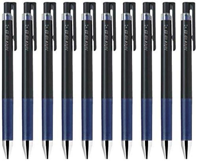 Pilot Juice Up 03 Retractable Gel Ink Hyper Fine Value Set Pen, Point, 0.3mm, Blue-Black Ink, 10-Pack