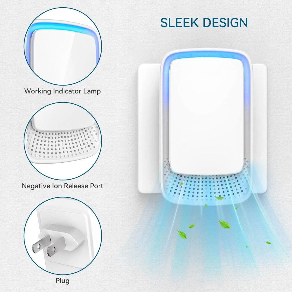Small Air Cleaner Portable Negative Ion Generator Smoke Removal Air Purifier Indoor