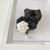 Temperament Women Girls Headwear Pearl Camellia Scrunchies Elastic Hair Rope Hair Circle Hair Bands