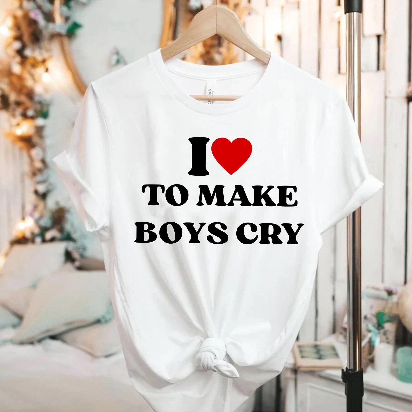 I Love To Make Boys Cry T-Shirt: Y2K Villain Tee 3XL