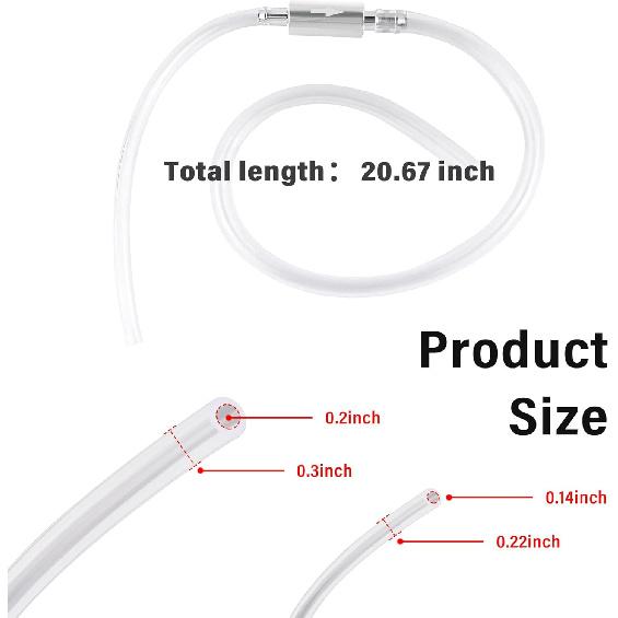 Motorcycle Brake Bleeder Hose One Way Check Valve,One Way Brake Bleeder Valve with Tube & Clamp,Universal Brakes Bleeders Kit Brakes Bleeders Tool
