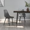 Vidaxl Dining Chairs, 2 Pieces, Grey, Pp