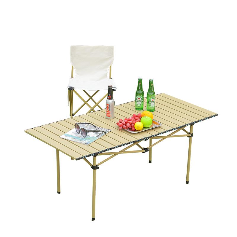Outdoor Folding Table Chicken Rolls Table Stall Convenient Camping Table Picnic Chair Complete Set of Equipment Supplies