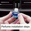 Car Air Freshener with Long-Lasting Perfume Fragrance Vent Clip-On Fan-Shaped Decorative Air Freshener