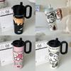 Summer Cooling Water Bottle With Handle 316 Stainless Steel Insulated Cup For Home Outdoor Car Use