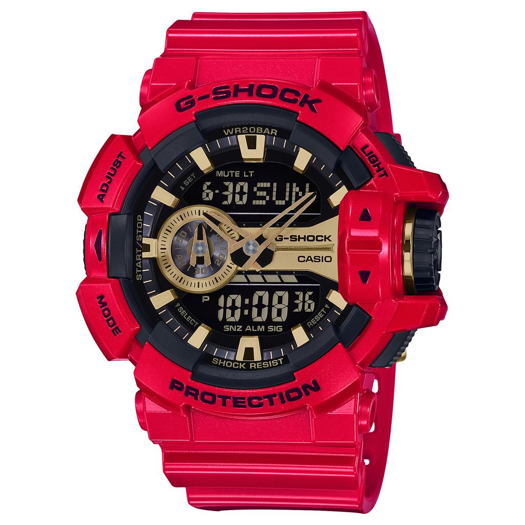 Casio Herreur Harpiks 200M Vandafvisende Digital Stødsikker Kvarts Ur GA-400CX-4A