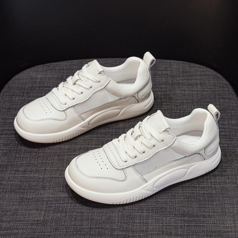 Fashion GKTINOO Shoes Women Spring 2025 New White Thick-Soled Ladies Sneakers Genuine Leather Casual Trend Girl Shoes Students Loafers