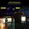 Powerful Flashlight Camping Light USB Rechargeable Camp Light LED Dimmable Spotlight Work Light Waterproof Emergency