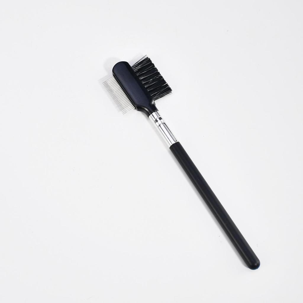 Romei Double-Ended Eyelash Comb & Eyebrow Brush with Straight Handle: Stainless Steel Needles, 3 Lengths, Say Goodbye To Spider Legs