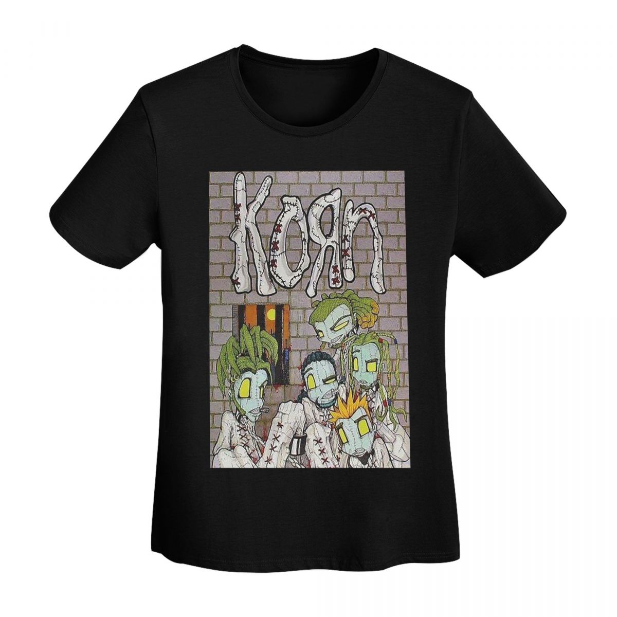 

Korn Rock Band Logo TShirt Women Short Sleeve T Shirts ONeck Clothing Cotton Summer Tees Streetwear 4XL