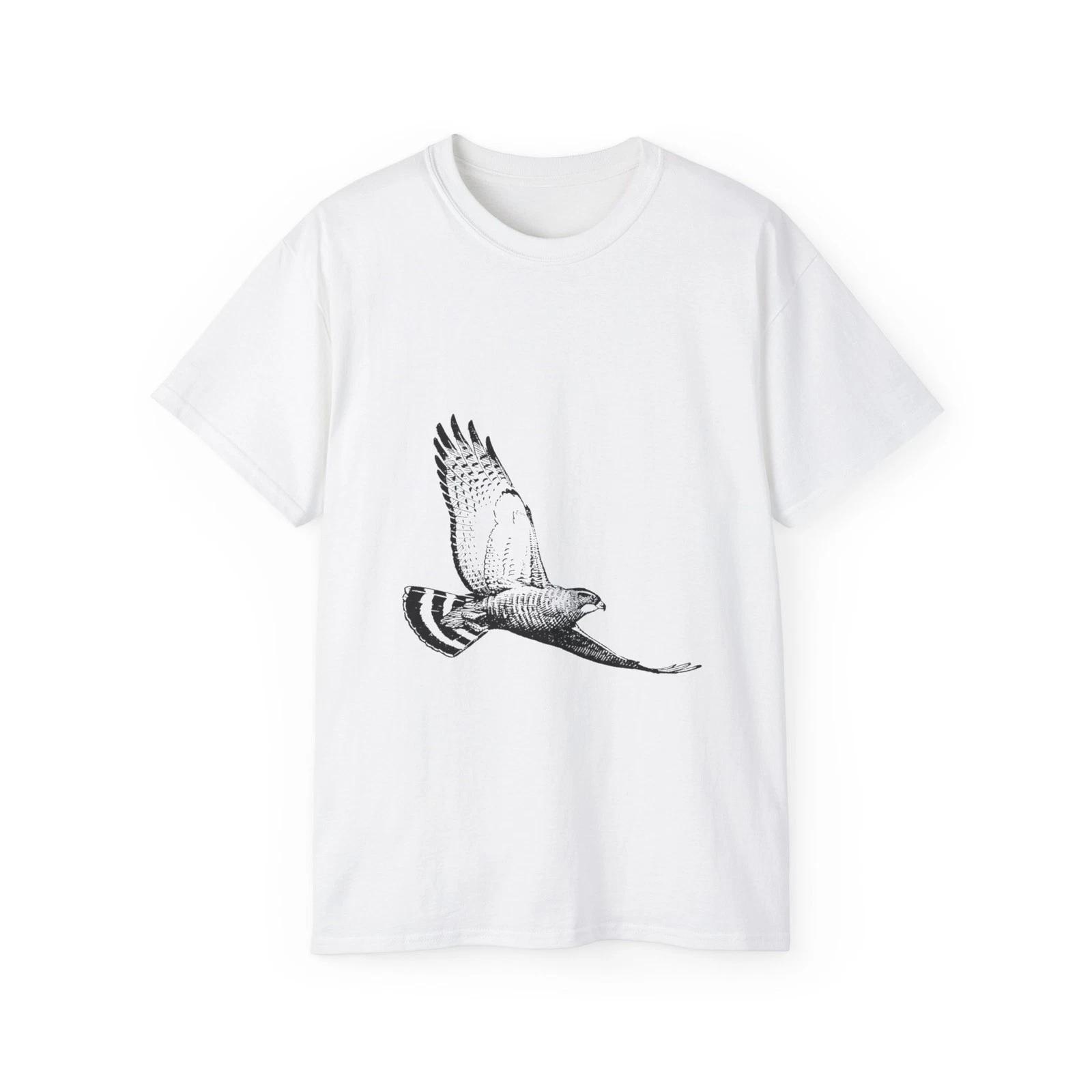 Broad Winged Hawk Hawk Bird Of Prey Bird | Custom Graphic T-Shirt M