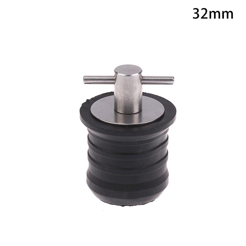 25Mm/32Mm T-Handle Drain Plug Twist-Turn Marine Boats Drain Plugs Rubber Plugs With Stainless Steel Handle Boats Accessories