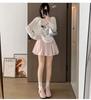 Thickened Women's High Waist Pleated Skort with Anti-Exposure Design - Autumn/Winter Collection