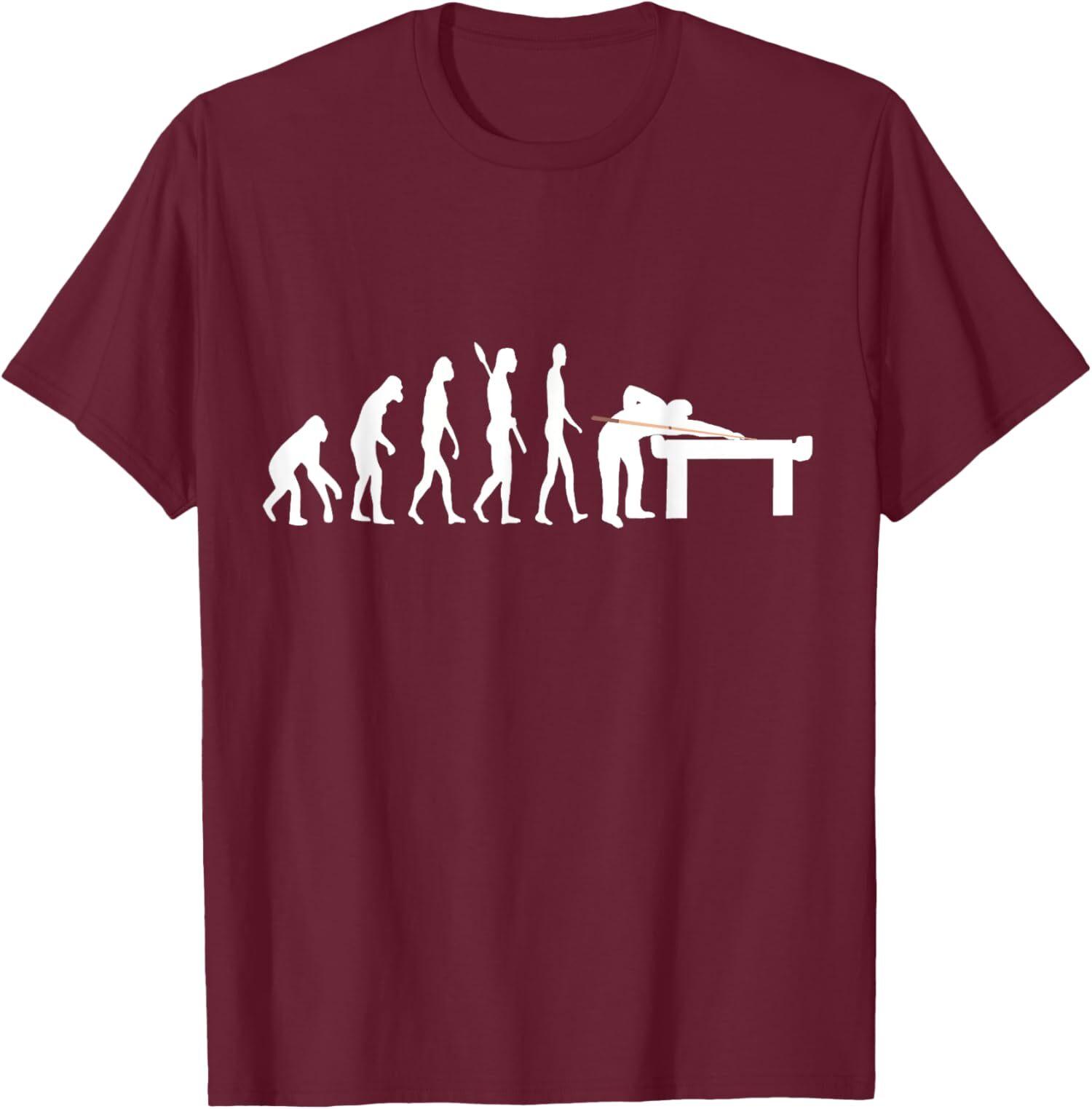 Pool Billard Evolution Snooker Player Table 8 Ball Unisex T-Shirt S разноцветный