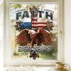 250th Anniversary US Independence Day Bald Eagle Stars & Stripes Festival Window Clings