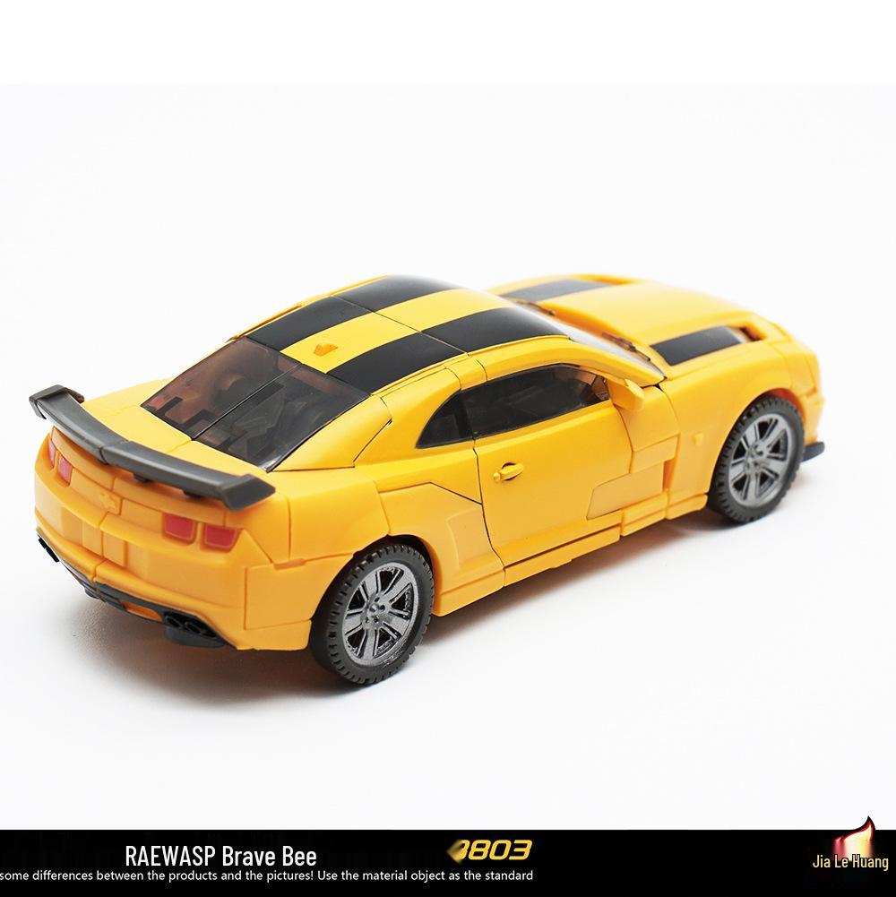 Jialehuang 8803 Transforming Toy: Big Yellow Brave Bee with War Hammer – Children's Educational Robot Model