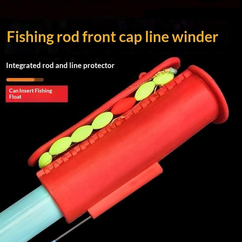 5 stk./Sæt Høj Elasticitet Fiskestangsstik Fiskelineopvikler Rød Optagning Fiskegrej Tilbehør Silikone
