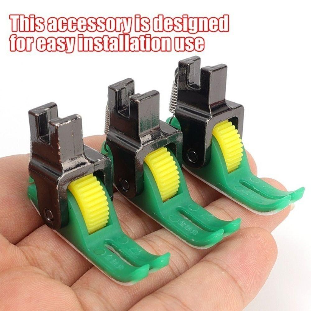 Adjustable Sewing Machine Presser Foot Wide Gap Single Needle Lockstitch Roller Presser Foot Replacable Sewing Accessories