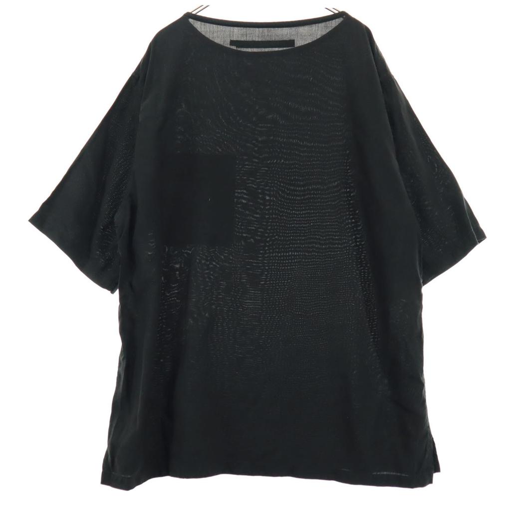 niko and... Short sleeve Round neck Cut L black Chest pocket Men's Used