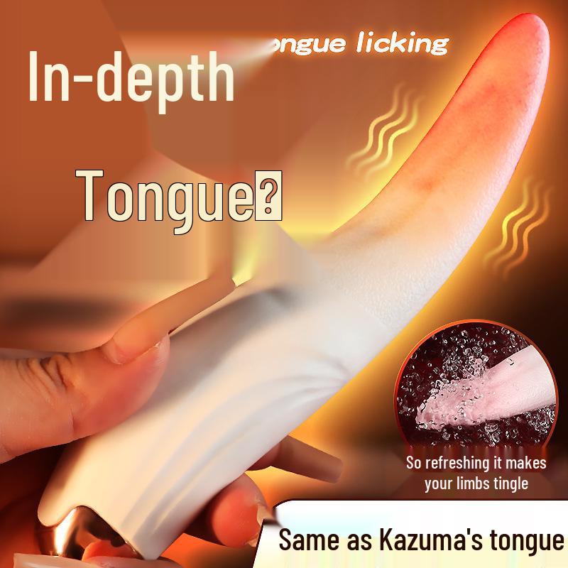 Schüchterne Zungenheizende Stille Vibrator: Realistischer Leckstab zum Reizen