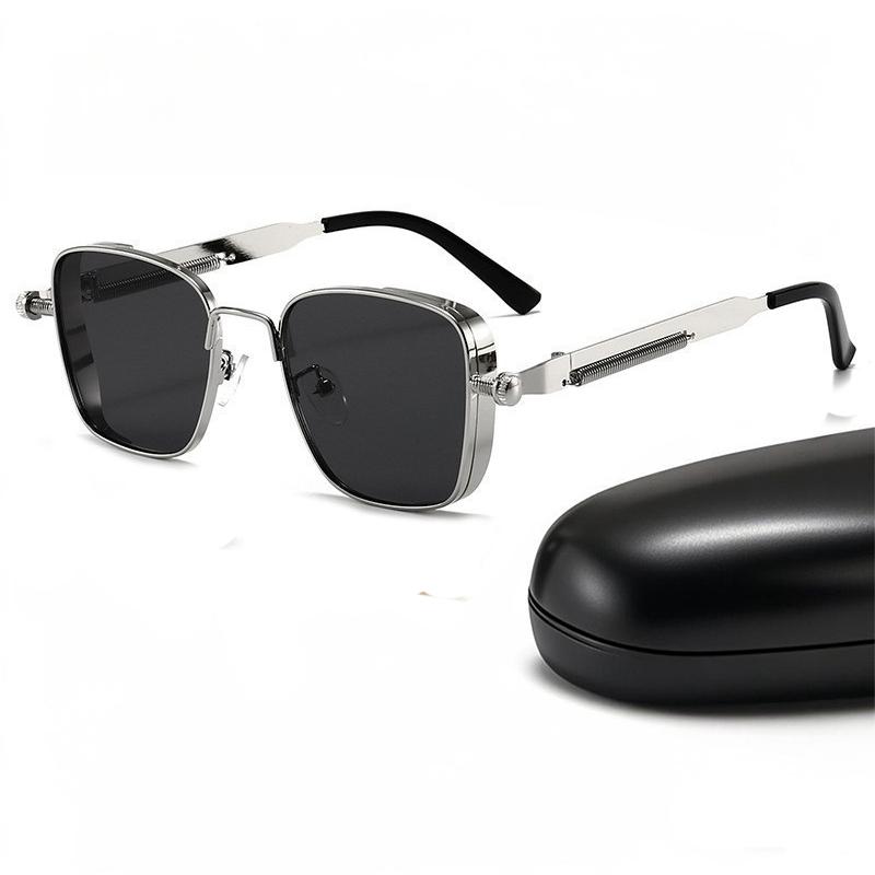 Nowe Okulary Przeciwsłoneczne Steampunk Dla Mężczyzn Kobiet Modne Kwadratowe Punkowe Okulary Przeciwsłoneczne Metalowe Designerskie Okulary Przeciwsłoneczne Modne Gafas De Sol Hombre
