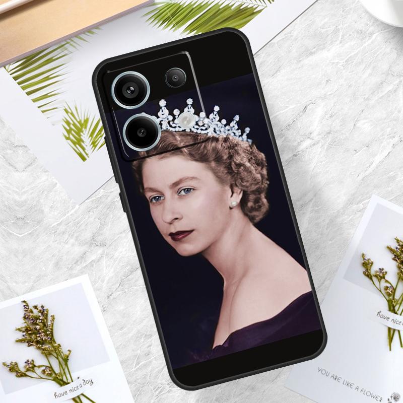 Queen Elizabeth II Case For Xiaomi Redmi Note 13 Pro 12 11 10 9 9S 10S 11S 12S Cover For Redmi 12C 9C 10C 13C