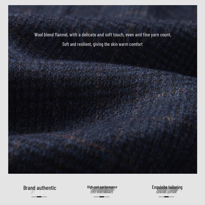 Men's 60% Wool Blend Business Plaid Overcoat