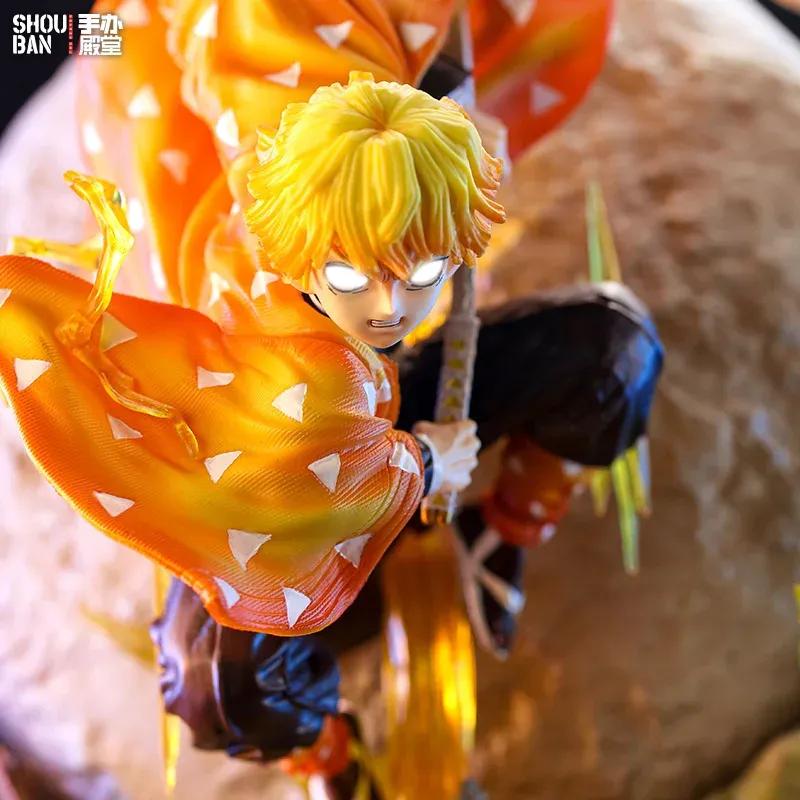 51cm In Stock Demon Slayer Agatsuma Zenitsu And Kochou Shinobu Gk Anime Figure Statue Desktop Decoration Collection Model Gifts Poseable Articulated
