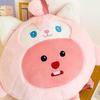 Cute Plush Toy Strawberry Bear Cartoon Backpack Children Parent-child Bag Soft Velvet Street Fashion