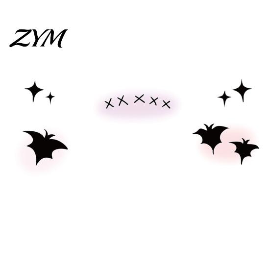 Scary Costume Accessories Halloween Face Temporary Tattoos, Realistic Waterproof Water Transfer Stickers, Skin-friendly Unique Decorations Breathable